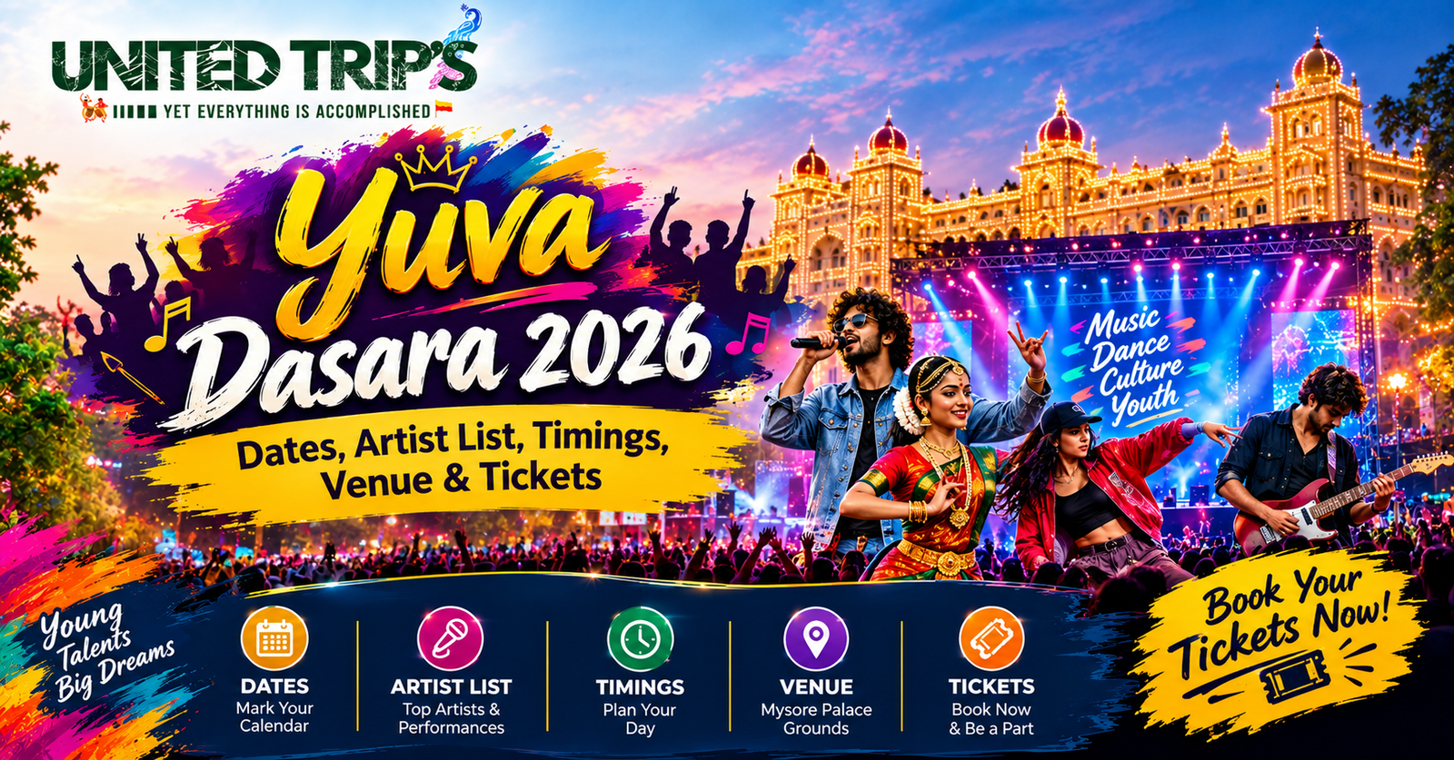 Yuva Dasara 2026: Dates, Artist List, Timings & Tickets